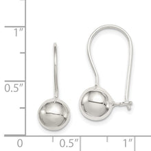 Load image into Gallery viewer, Sterling Silver 8mm Ball Earrings
