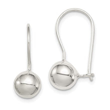Load image into Gallery viewer, Sterling Silver 8mm Ball Earrings
