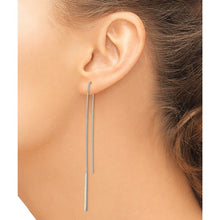 Load image into Gallery viewer, Sterling Silver Polished Bar Threader Earrings
