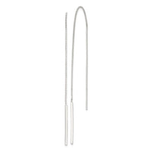 Load image into Gallery viewer, Sterling Silver Polished Bar Threader Earrings
