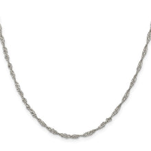 Load image into Gallery viewer, Sterling Silver 2.25mm Singapore 18&quot; Chain
