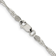 Load image into Gallery viewer, Sterling Silver 2.25mm Singapore 18&quot; Chain
