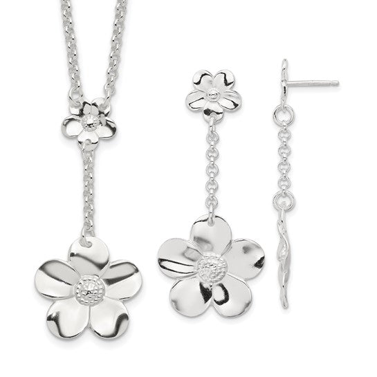 Sterling Silver Floral 18
