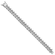 Load image into Gallery viewer, Sterling Silver Rhodium-plated Curb Link Men&#39;s 8.5in Bracelet
