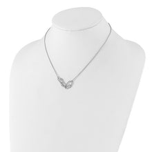 Load image into Gallery viewer, Sterling Silver Rhodium-plated Fancy Link CZ 16&quot; with 1&quot; ext Necklace
