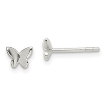 Load image into Gallery viewer, Sterling Silver Polished Butterfly Children&#39;s Post Earrings
