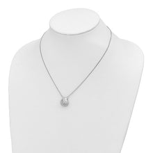 Load image into Gallery viewer, Sterling Silver Rhodium-plated Seashell 18&quot; Locket Necklace
