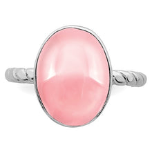 Load image into Gallery viewer, Sterling Silver Rose Quartz Ring, Size 7
