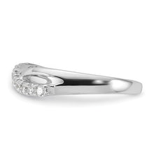 Load image into Gallery viewer, Sterling Silver Rhodium-plated CZ Toe Ring
