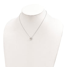 Load image into Gallery viewer, Sterling Silver Rhodium-plated Paw Print with 2 in ext. Post Earring 16&quot; Necklace Set
