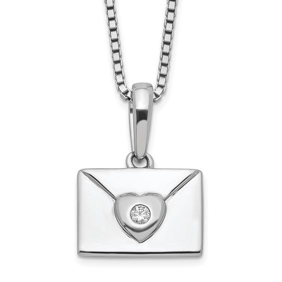 Silver Rhodium-plated 18