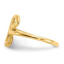 Load image into Gallery viewer, 14k Yellow Gold Swirl Toe Ring
