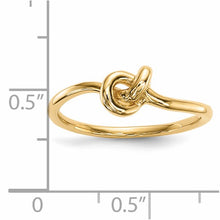 Load image into Gallery viewer, 14k Yellow Gold Polished Knot Ring, Sizes 5-8
