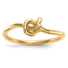 Load image into Gallery viewer, 14k Yellow Gold Polished Knot Ring, Sizes 5-8
