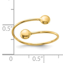 Load image into Gallery viewer, 14K Yellow Gold Polished Adjustable Fashion Ring
