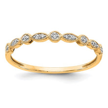 Load image into Gallery viewer, 10K Yellow Gold 0.057ct Diamond Ring, Size 6 3/4
