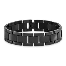 Load image into Gallery viewer, Chisel Stainless Steel Polished Black IP-plated 8.25&quot; Link Bracelet
