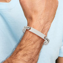 Load image into Gallery viewer, Chisel Stainless Steel Polished Curb Chain 8.5 inch ID Bracelet
