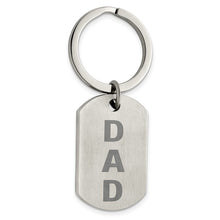 Load image into Gallery viewer, Chisel Stainless Steel Brushed Lasered Dad Key Ring
