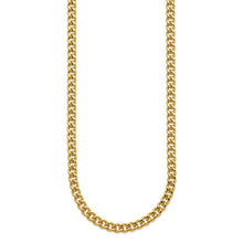 Load image into Gallery viewer, Chisel Stainless Steel Polished Yellow IP-plated 5mm 24&quot; Curb Chain Necklace

