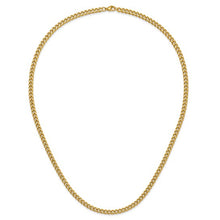 Load image into Gallery viewer, Chisel Stainless Steel Polished Yellow IP-plated 5mm 24&quot; Curb Chain Necklace
