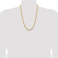 Load image into Gallery viewer, Chisel Stainless Steel Polished Yellow IP-plated 5.3mm 24&quot; Figaro Chain
