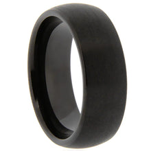 Load image into Gallery viewer, 8mm Black Tungsten Ring - Sizes 8-13
