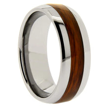 Load image into Gallery viewer, 8mm Wood Inlay Tungsten Ring - Sizes 8-13
