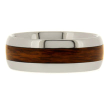 Load image into Gallery viewer, 8mm Wood Inlay Tungsten Ring - Sizes 8-13
