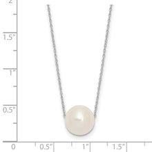 Load image into Gallery viewer, 14K Gold 10-11mm Round White FWC Pearl Rope 17&quot; Necklace In Multiple Colors
