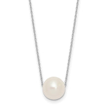 Load image into Gallery viewer, 14K Gold 10-11mm Round White FWC Pearl Rope 17&quot; Necklace In Multiple Colors
