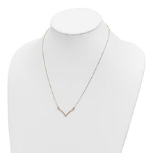 Load image into Gallery viewer, 14k Gold 18&quot; V Necklace In Multiple Colors
