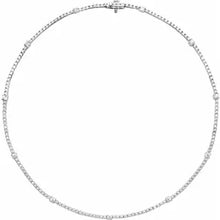 Load image into Gallery viewer, 14K White Gold 4cttw Lab-Grown Diamond 16&quot; Necklace
