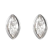 Load image into Gallery viewer, 14k Gold .08cttw Natural Diamond Press Fit Back Stud Earring In Multiple Colors
