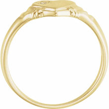 Load image into Gallery viewer, 14k Gold .01cttw Natural Diamond Heart Ring In Multiple Colors- Size 3
