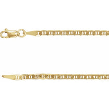 Load image into Gallery viewer, 14K Yellow Gold 2.25mm Curbed Anchor Chain In Multiple Lengths
