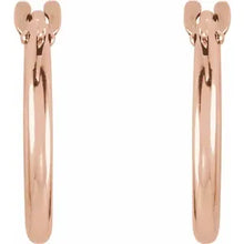 Load image into Gallery viewer, 14K Yellow Gold 12.5mm Huggie Youth Earrings In Multiple Colors
