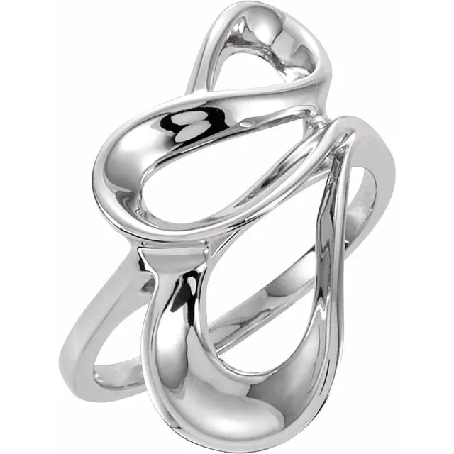 Sterling Silver Freeform Ring - Sizes 6-8