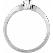 Load image into Gallery viewer, 14k White Gold 0.07cttw Round Youth Promise Ring - Size 6
