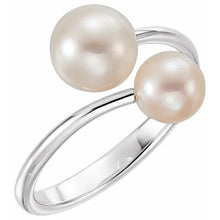 Load image into Gallery viewer, 14K White Gold Freshwater Cultured Pearl Ring - Size 7
