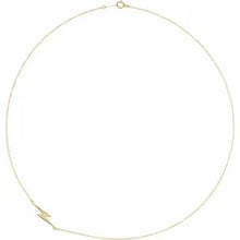 Load image into Gallery viewer, 14k Gold Lightning Bolt 16&quot; Necklace In Multiple Colors
