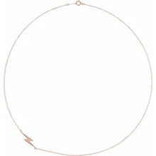 Load image into Gallery viewer, 14k Gold Lightning Bolt 16&quot; Necklace In Multiple Colors
