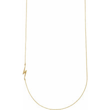 Load image into Gallery viewer, 14k Gold Lightning Bolt 16&quot; Necklace In Multiple Colors
