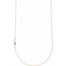 Load image into Gallery viewer, 14k Gold Lightning Bolt 16&quot; Necklace In Multiple Colors
