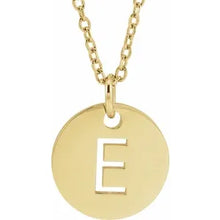 Load image into Gallery viewer, A-Z 14K Yellow Gold Initial 16-18&quot; Necklace
