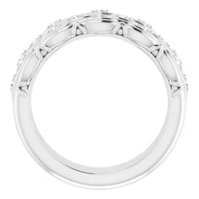 Load image into Gallery viewer, 14K White Gold 1.5mm Round Natural Diamond Anniversary Band - Sizes 5-8
