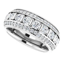 Load image into Gallery viewer, 14k White Gold 1 5/8cttw Natural Diamond Eternity Band - Size 7
