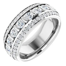 Load image into Gallery viewer, 14k White Gold 1 5/8cttw Natural Diamond Eternity Band - Size 7
