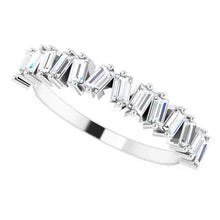 Load image into Gallery viewer, 14K White Gold 1/2cttw Natural Diamond Anniversary Band - Size 7
