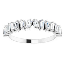 Load image into Gallery viewer, 14K White Gold 1/2cttw Natural Diamond Anniversary Band - Size 7
